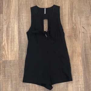 Black Free people Romper